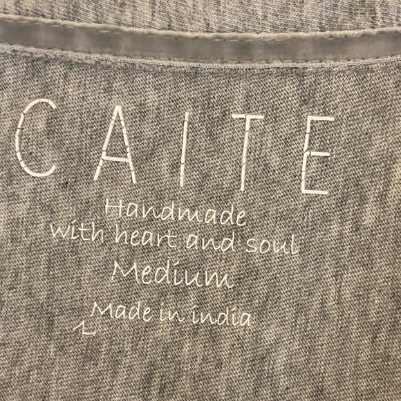 Caite Anthropologie - Embroidered Button Front Shirt - 3/4 sleeve - Picture 3 of 9